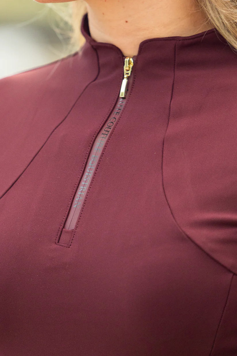 CAMISETA MUJER LAYER DARCK BURGUNDY