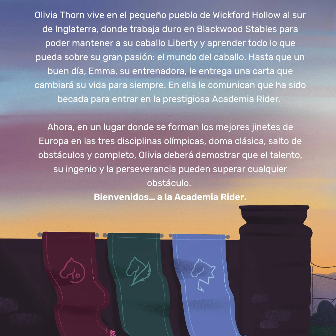 LIBRO : BIENVENIDOS A LA ACADEMIA RIDERS