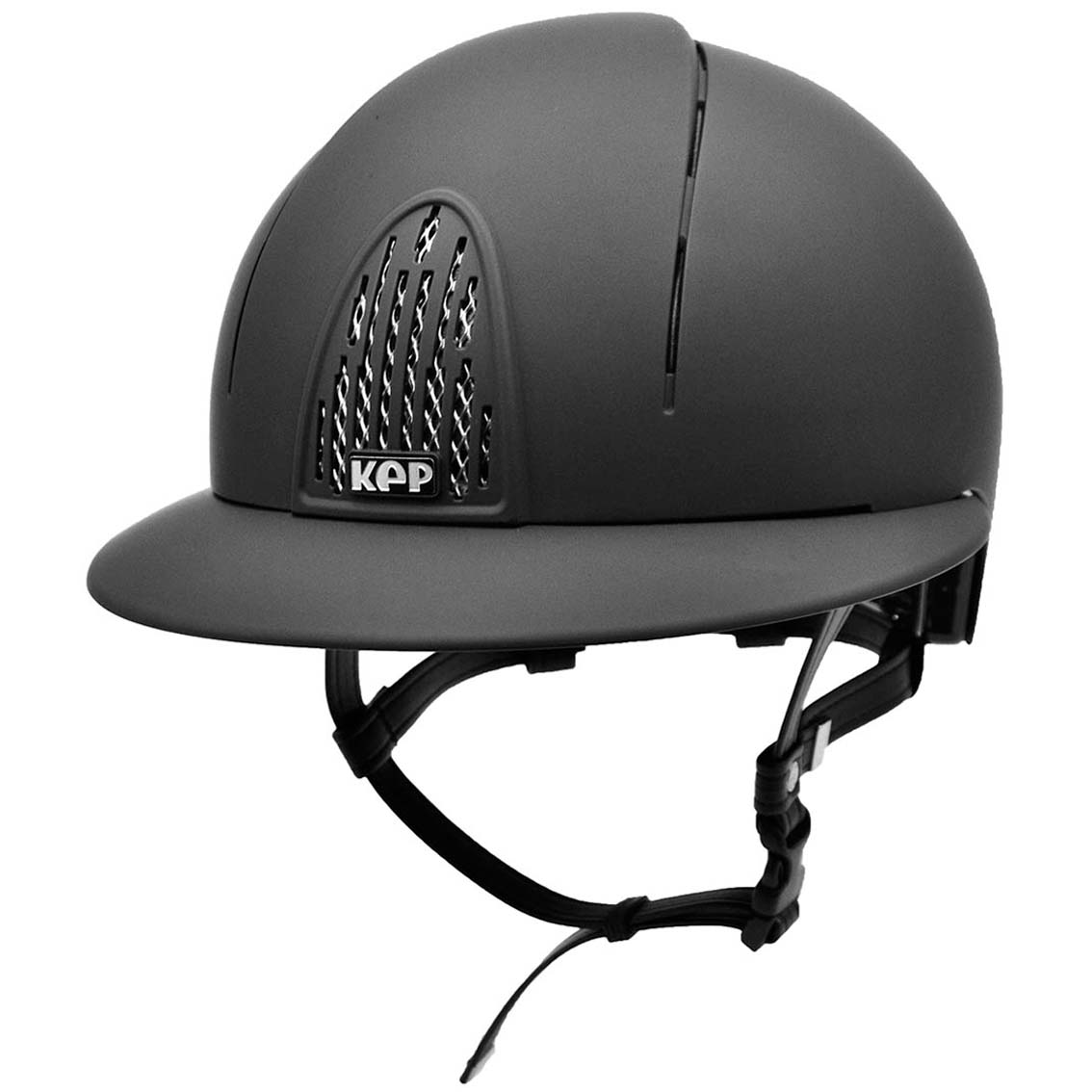 CASCO KEP SMART NEGRO, VISERA DE POLO