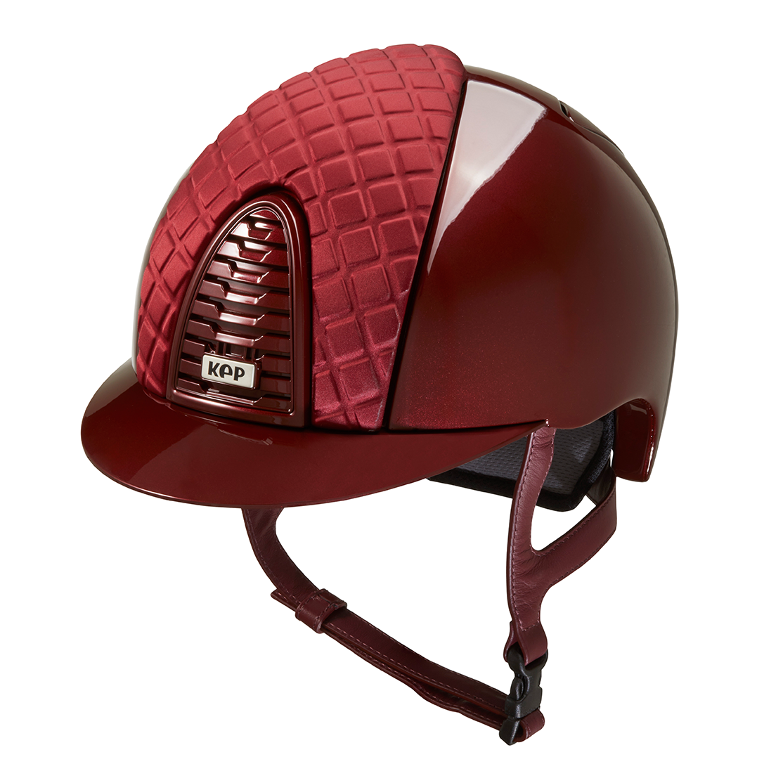 CASCO KEP MILANO CROMO 2.0 METAL BURDEOS - FRONTAL SATINADO COLECCIÓN MILANO