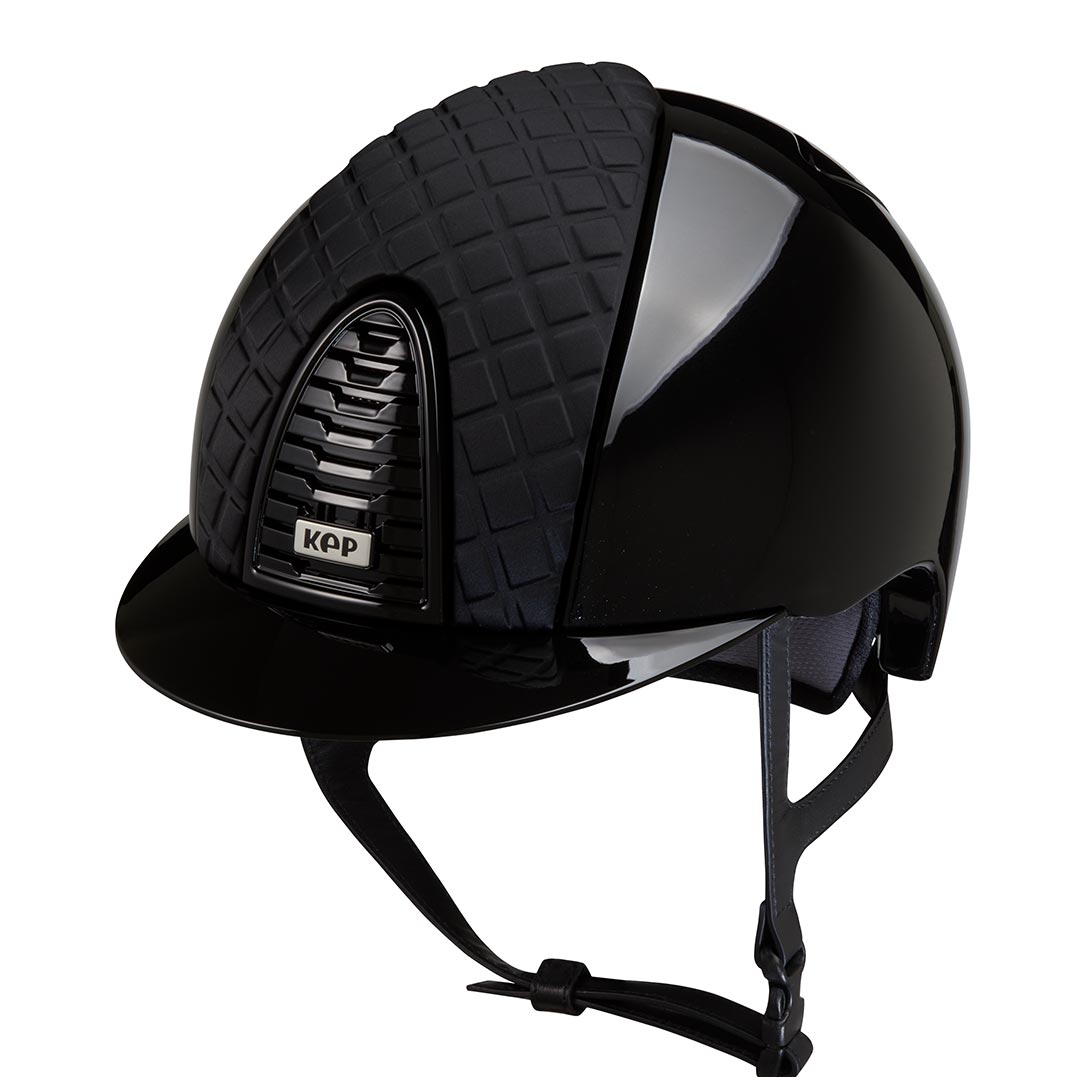 CASCO KEP MILANO CROMO 2.0 ESMALTADO NEGRO - FRONTAL SATINADO COLECCIÓN MILANO