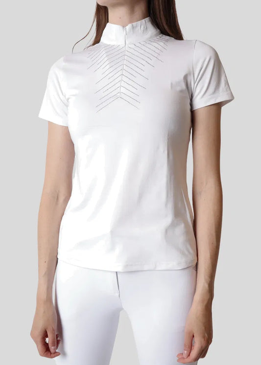 POLO COMPETICIÓN MUJER BLING TOP WHITE MONTAR