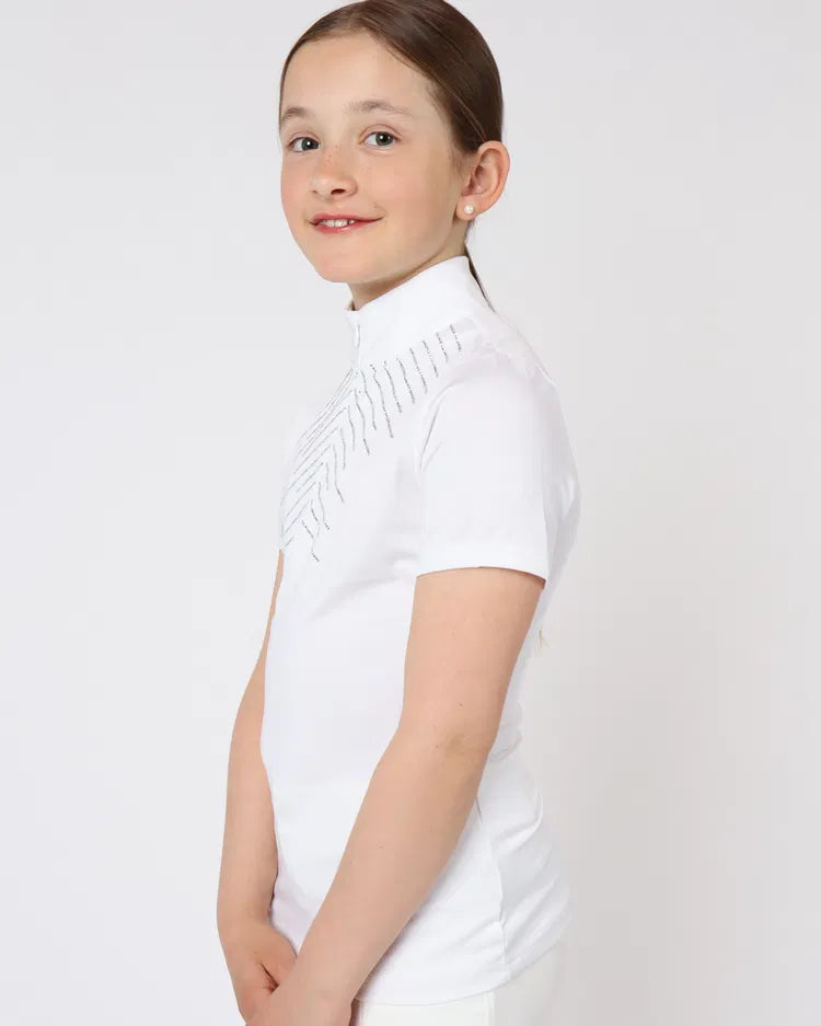POLO COMPETICICIÓN INFANTIL BLING MONTAR BLANCO