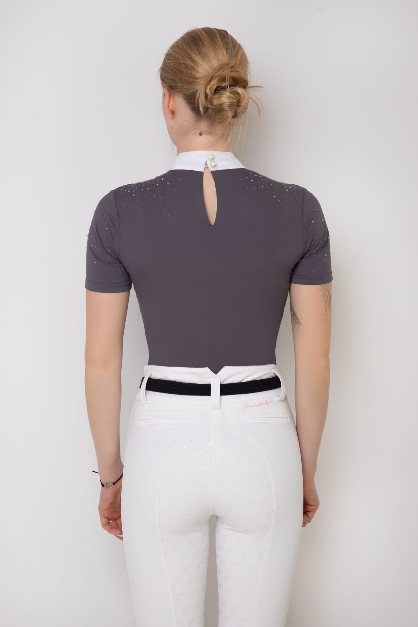 POLO COMPETICIÓN MUJER HOLY FLEUR DE LYS GRIS