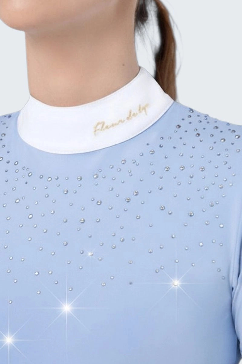 POLO DE COMPETICION HOLLY AZUL CIELO MUJER FLEUR DE LYS