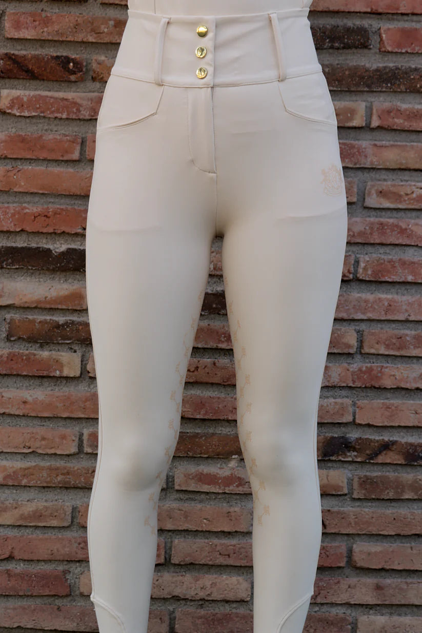 LEGGING MUJER GOLD CREAM HAUTE COUTURE ECUESTRIAN