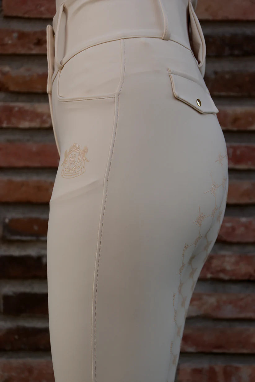 LEGGING MUJER GOLD CREAM HAUTE COUTURE ECUESTRIAN