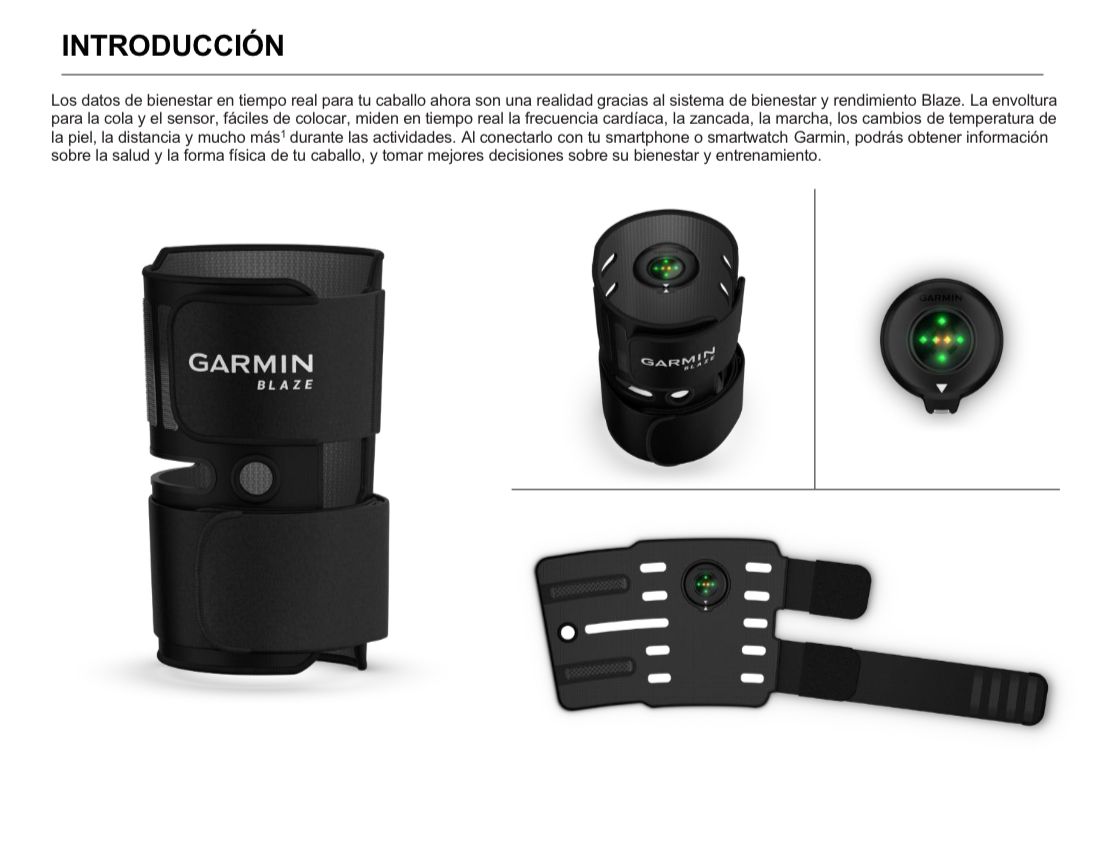 BLAZE GARMIN PARA EQUITACIÓN