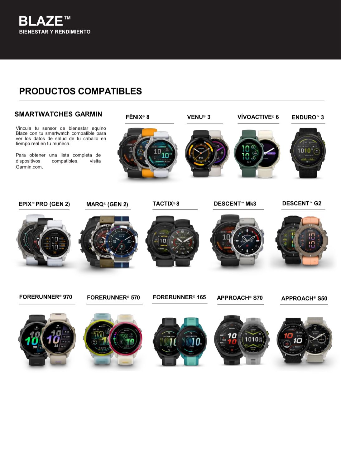 BLAZE GARMIN PARA EQUITACIÓN