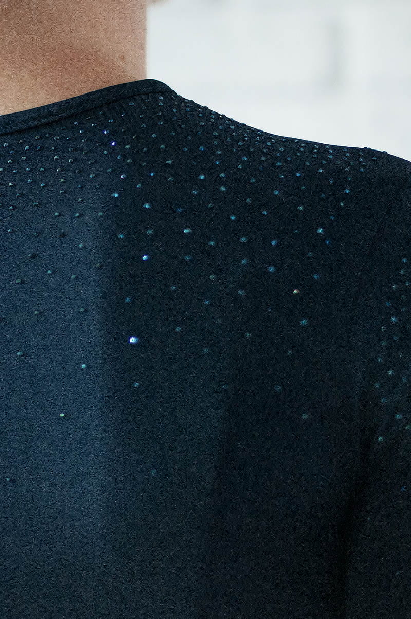 CAMISETA MUJER FLEUR DE LYS AZUL MARINO
