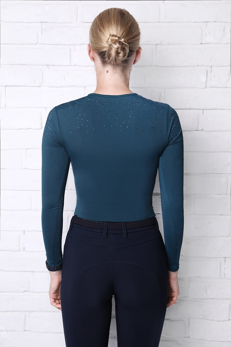 CAMISETA MUJER TRAINING FLEUR DE LYS VERDE ESMERALDA