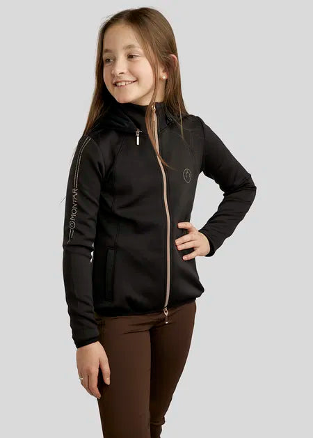 CHAQUETA INFANTIL MOFLORA ROSE GOLD CRYSTALS NEGRA
