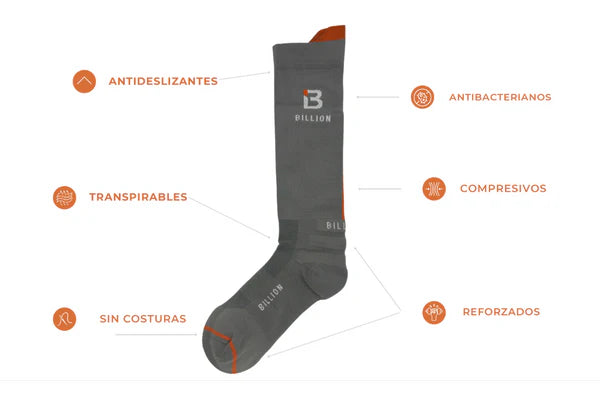 CALCETINES BILLION GRIS OSCURO