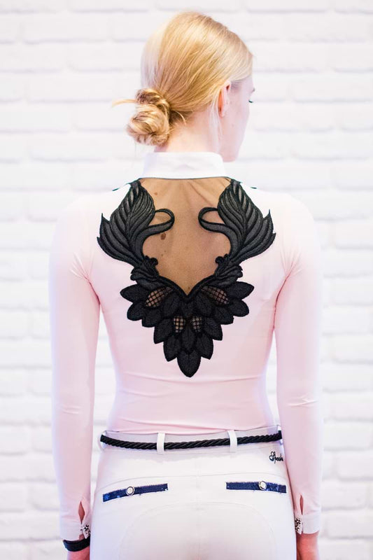 CAMISETA MUJER COMPETICION EDELWAIS FLEUR DE LYS ROSA