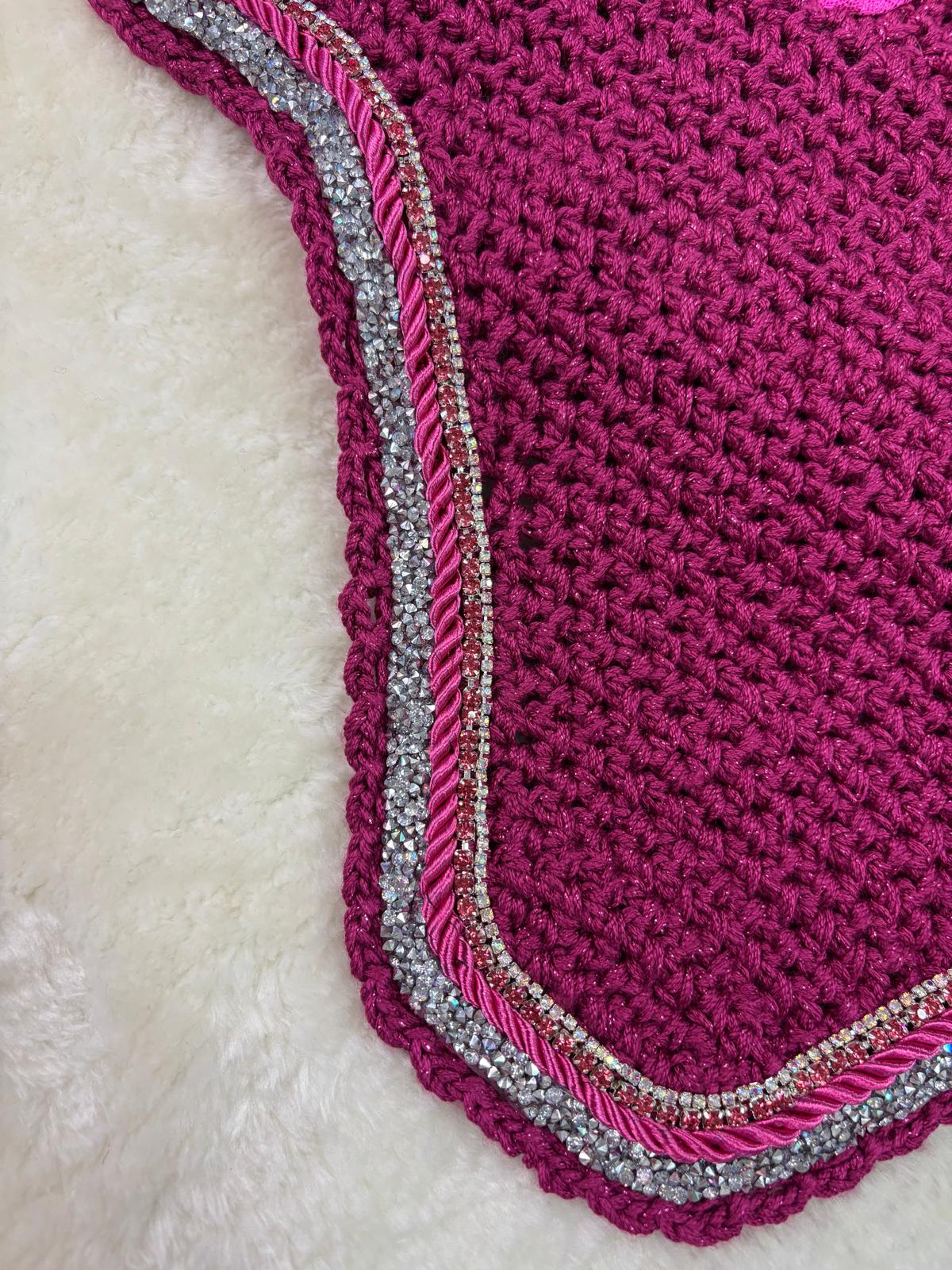 OREJERAS MARONA POLY FUCCIA BRILLANTE