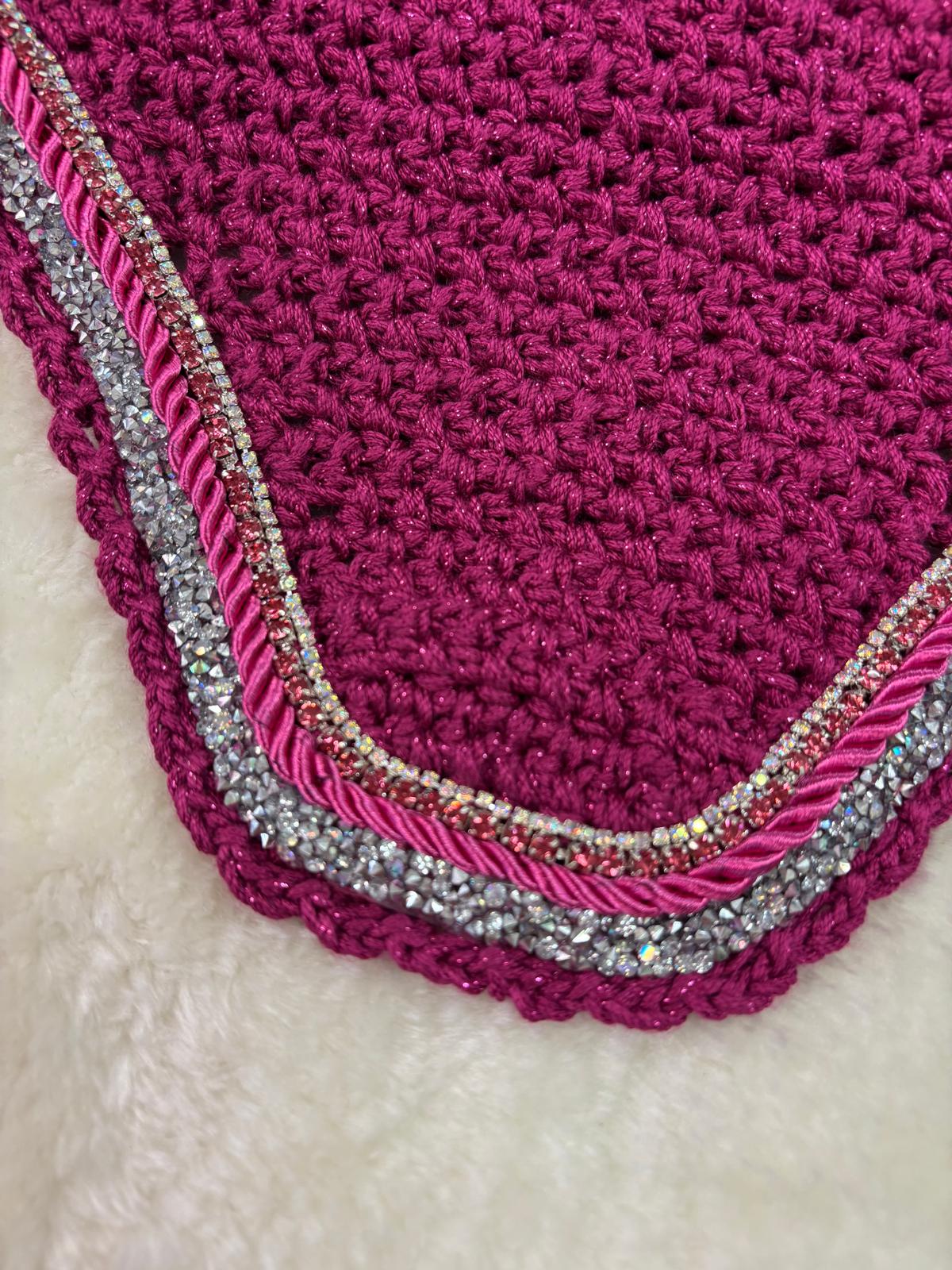OREJERAS MARONA POLY FUCCIA BRILLANTE