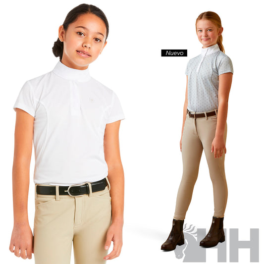 POLO COMPETICIÓN INFANTIL ARIAT APTOS MANGA CORTA