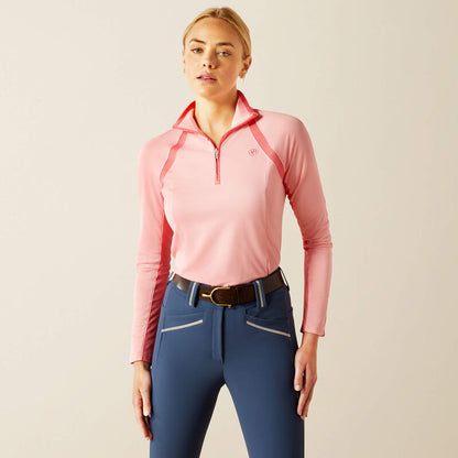 POLO MUJER ARIAT SUN STOPPER ROSA