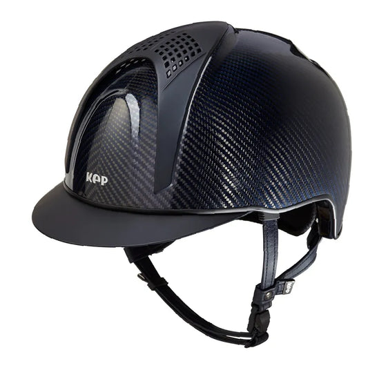 CASCO KEP E-LIGHT SHINE AZUL CARBONO Y AZUL MATE