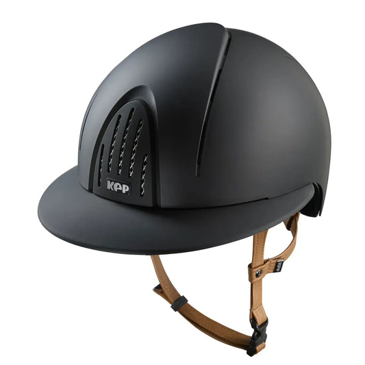 CASCO KEP SMART NOVA / TEXTILE NEGRO / CORREA BEIFE / VISERA POLO