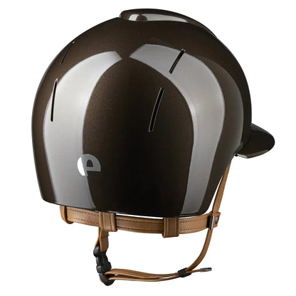 CASCO KEP SMART NOVA / POLISH MARRÓN / CORREA BEIGE / VISERA POLO