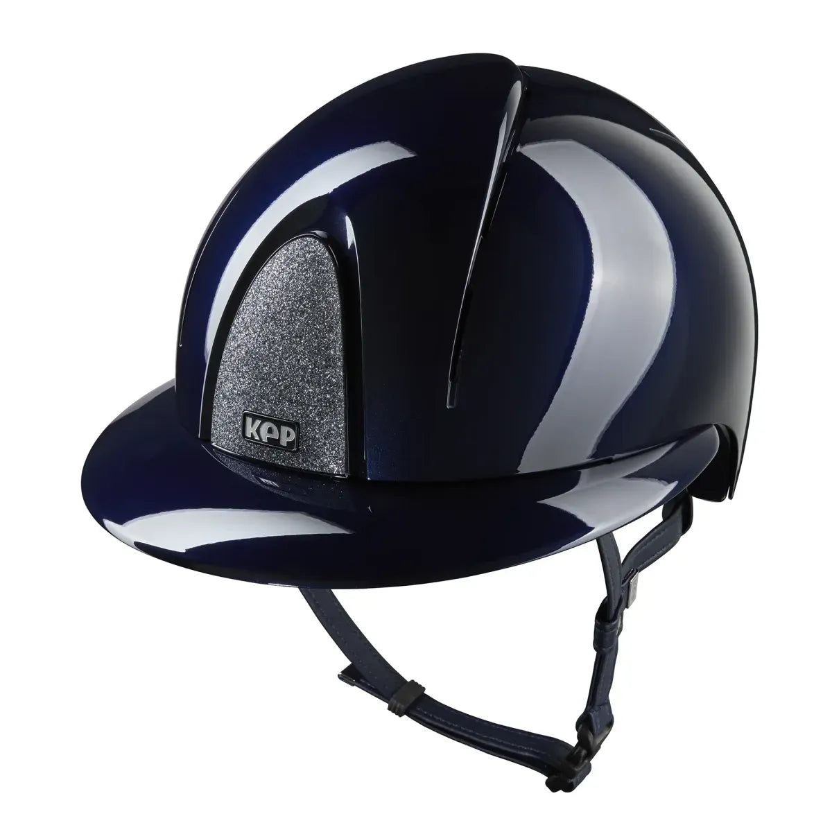 CASCO KEP SMART NOVA / POLISH AZUL / VISERA POLO / BRILLO PLATA