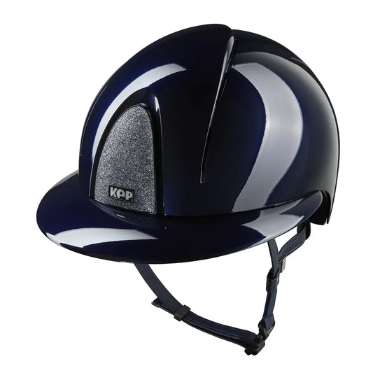 CASCO KEP SMART NOVA / POLISH AZUL / VISERA POLO / BRILLO PLATA