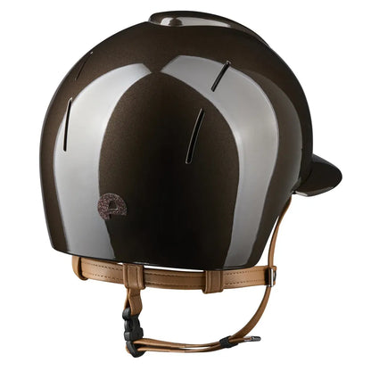 CASCO KEP SMART NOVA / POLISH MARRÓN / CORREA BEIGE /VISERA POLO