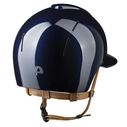 CASCO KEP SMART NOVA / POLISH AZUL / CORREA BEIGE / BRILLO PLATA