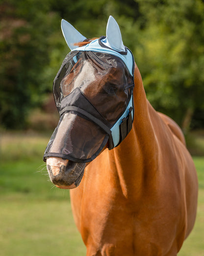 MÁSCARA QHP CON SOLAPA NASAL DESMONTABLE AZUL BEBÉ