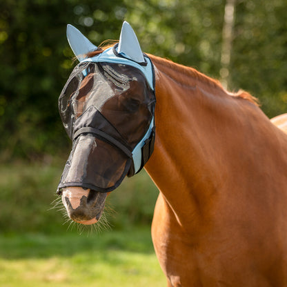 MÁSCARA QHP CON SOLAPA NASAL DESMONTABLE AZUL BEBÉ