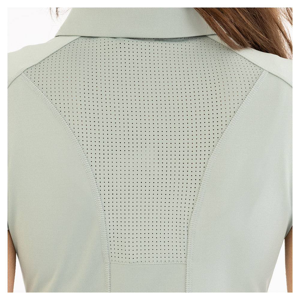 CAMISETA POLO BR INNE VERDE PIZARRA MUJER