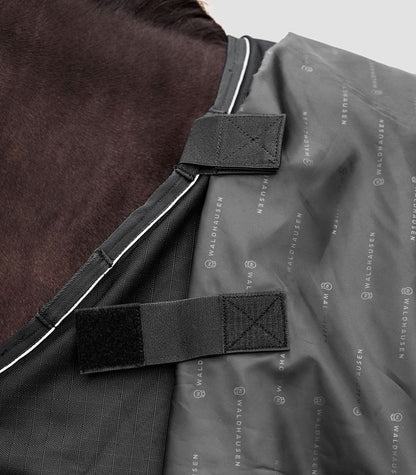 MANTA EXTERIOR WALDHAUSEN SCANDIC, LIGHT, NEGRO
