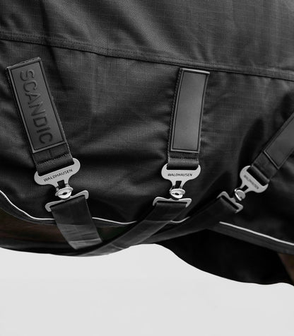 MANTA EXTERIOR WALDHAUSEN SCANDIC, LIGHT, NEGRO