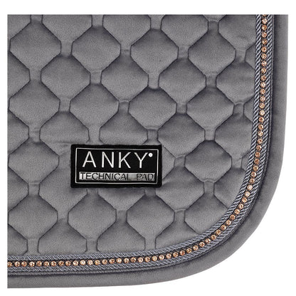 MANTILLA ANKY TERCIOPELO GRIS/ROSE GOLD