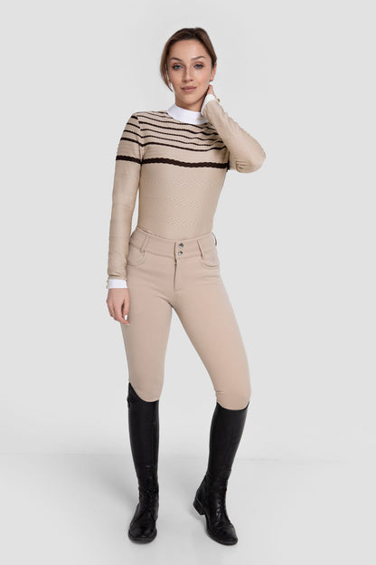 PANTALONES MUJER OAK BEIGE FLEUR DE LYS