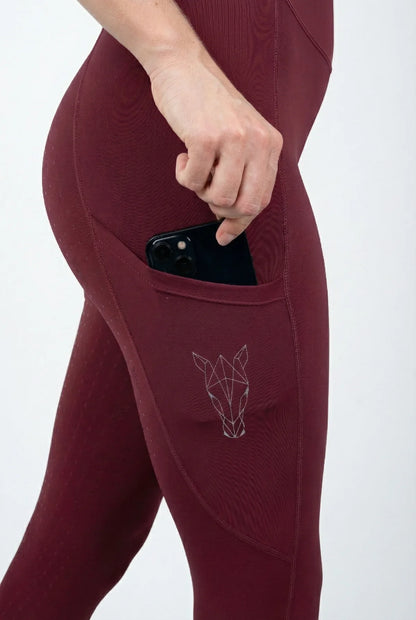Leggings de Equitación LIBERTY (Burgundy) MUJER