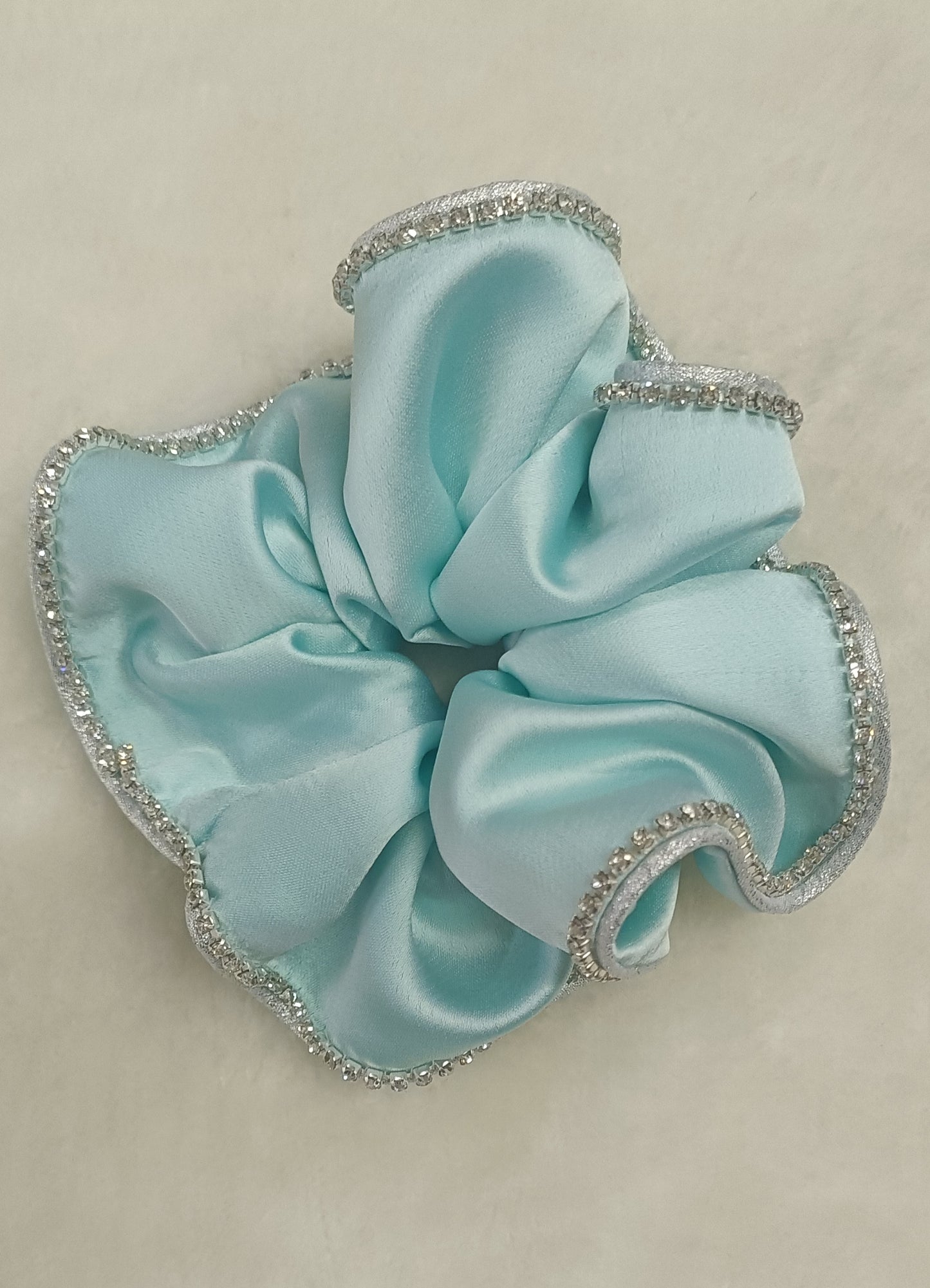 COLETERO MARONA AZUL TURQUESA Y PLATA