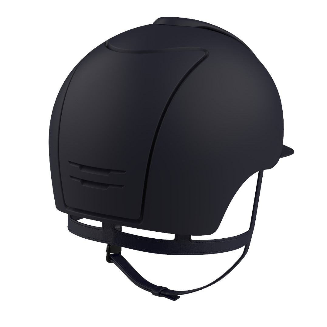 CASCO KEP CROMO 2.0 TEXTILE AZUL/MARCO CON SWAROVSKI®/AIREADOR CROMADO