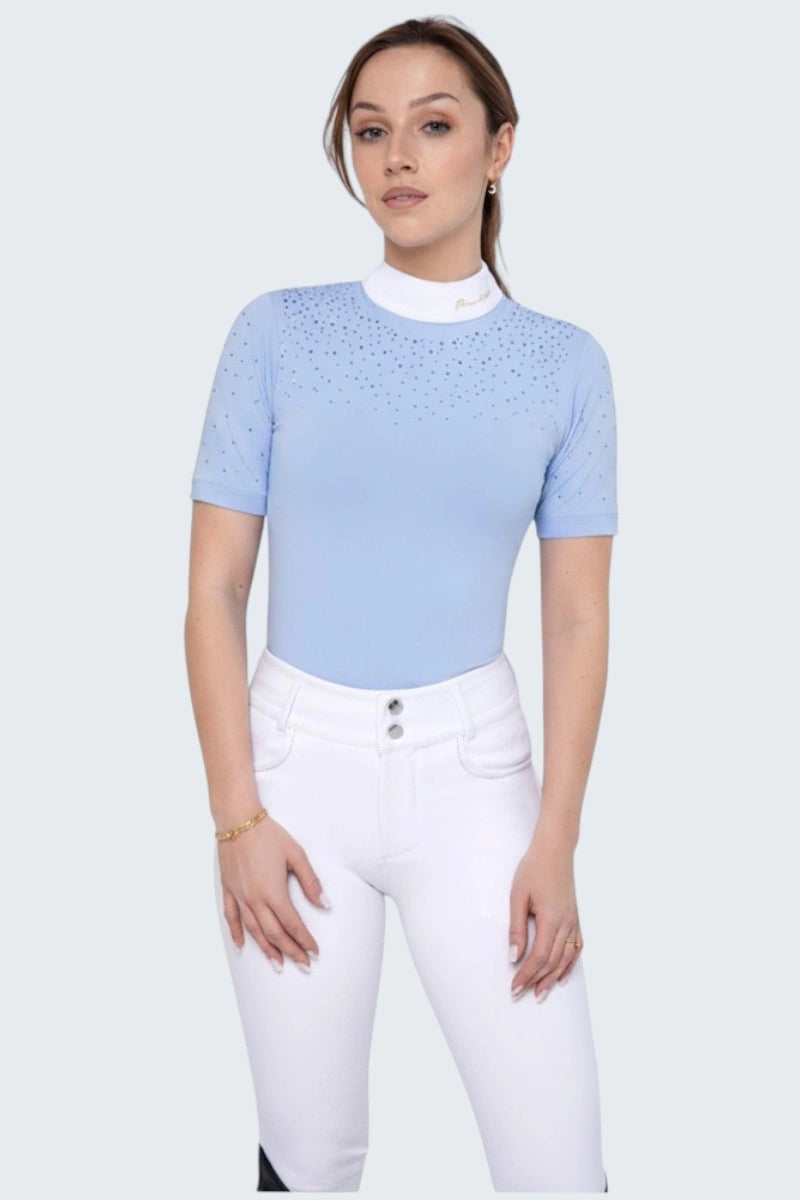 POLO DE COMPETICION HOLLY AZUL CIELO MUJER FLEUR DE LYS