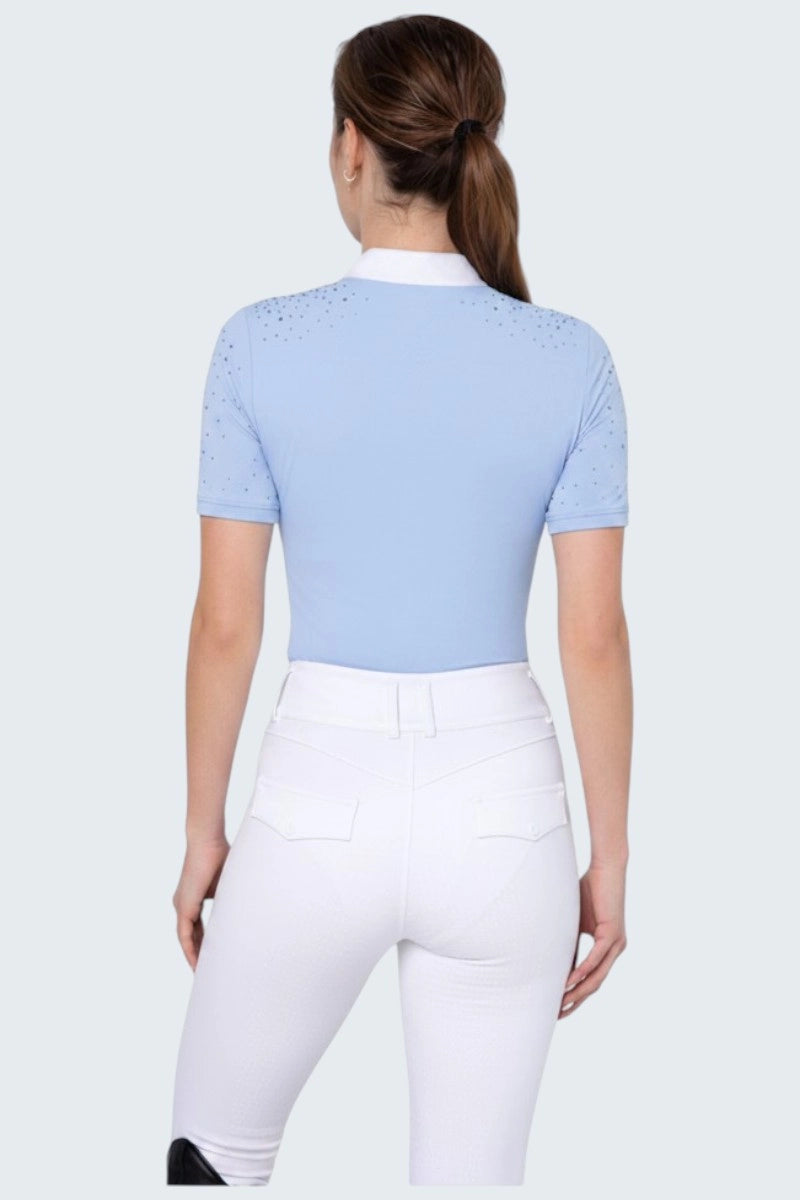 POLO DE COMPETICION HOLLY AZUL CIELO MUJER FLEUR DE LYS