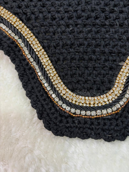 OREJERAS MARONA POLY NEGRO/ORO/PLATA/BRONCE