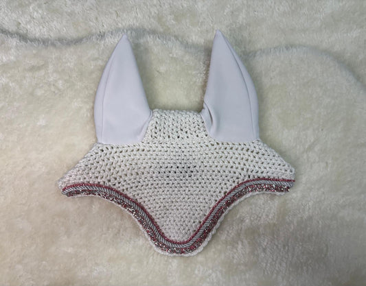 OREJERAS MARONA POLY BLANCO/ROSA