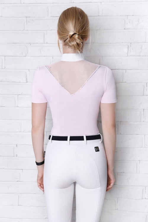 POLO COMPETICIÓN POPPY FLEUR DE LYS ROSA  MUJER