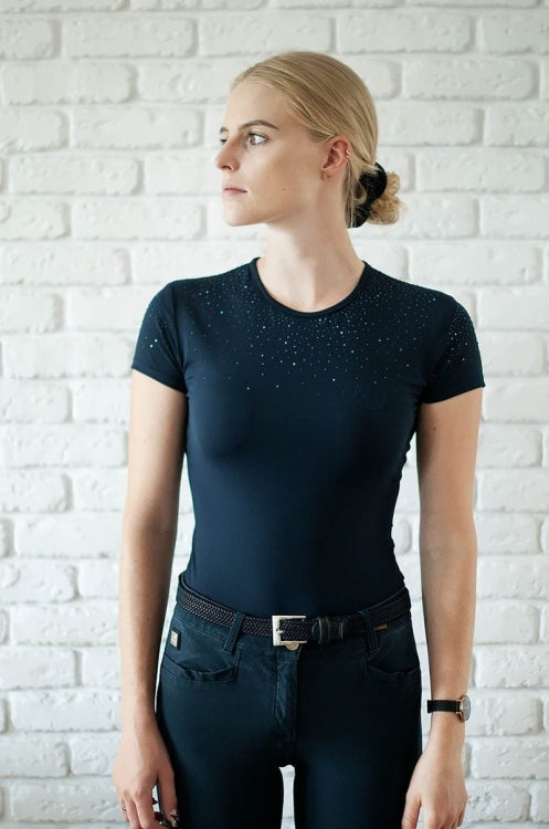 CAMISETA ENTRENO AZUL MUJER FLEUR DE LYS