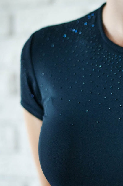 CAMISETA ENTRENO AZUL MUJER FLEUR DE LYS