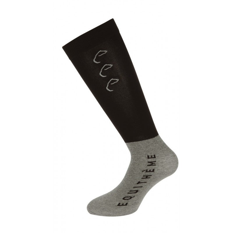 CALCETINES EQUITHEME COMPET NEGRO 2UNIDADES