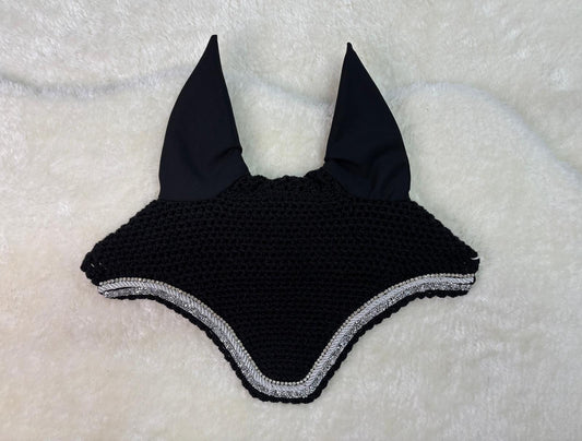OREJERA MARONA POLY NEGRO/PLATA