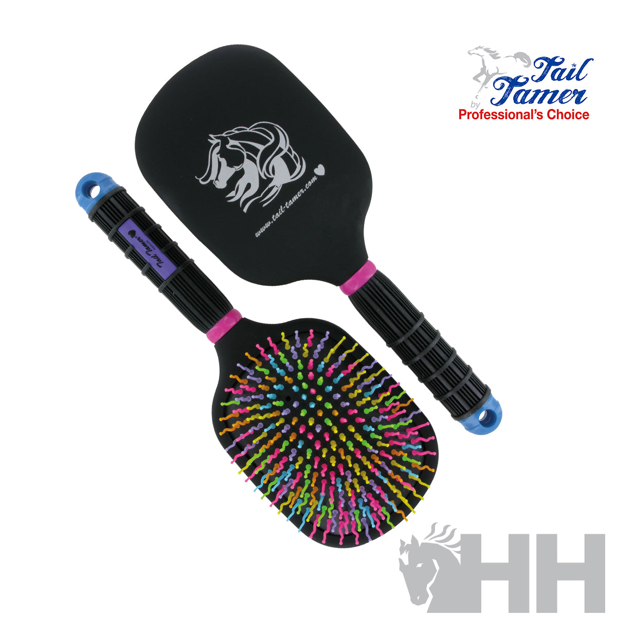 CEPILLO PROFESSIONAL'S CHOICE TAIL TAMER PARA CRINES Y COLA RAINBOW PLANO